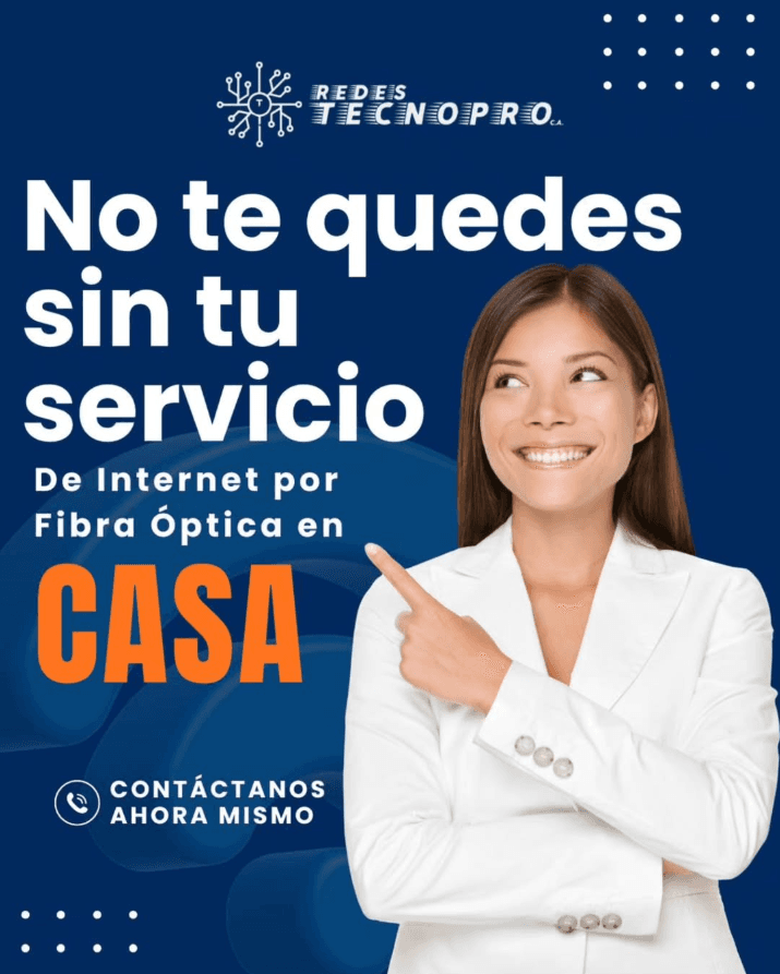 Pieza corporativa invitando a contratar internet en casa